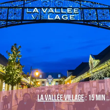 Apartment L'escale - T3 Cosy - Parking, Rer A Et Disneyland *