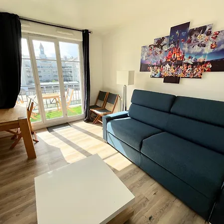 Apartment L'escale - T3 Cosy - Parking, Rer A Et Disneyland *